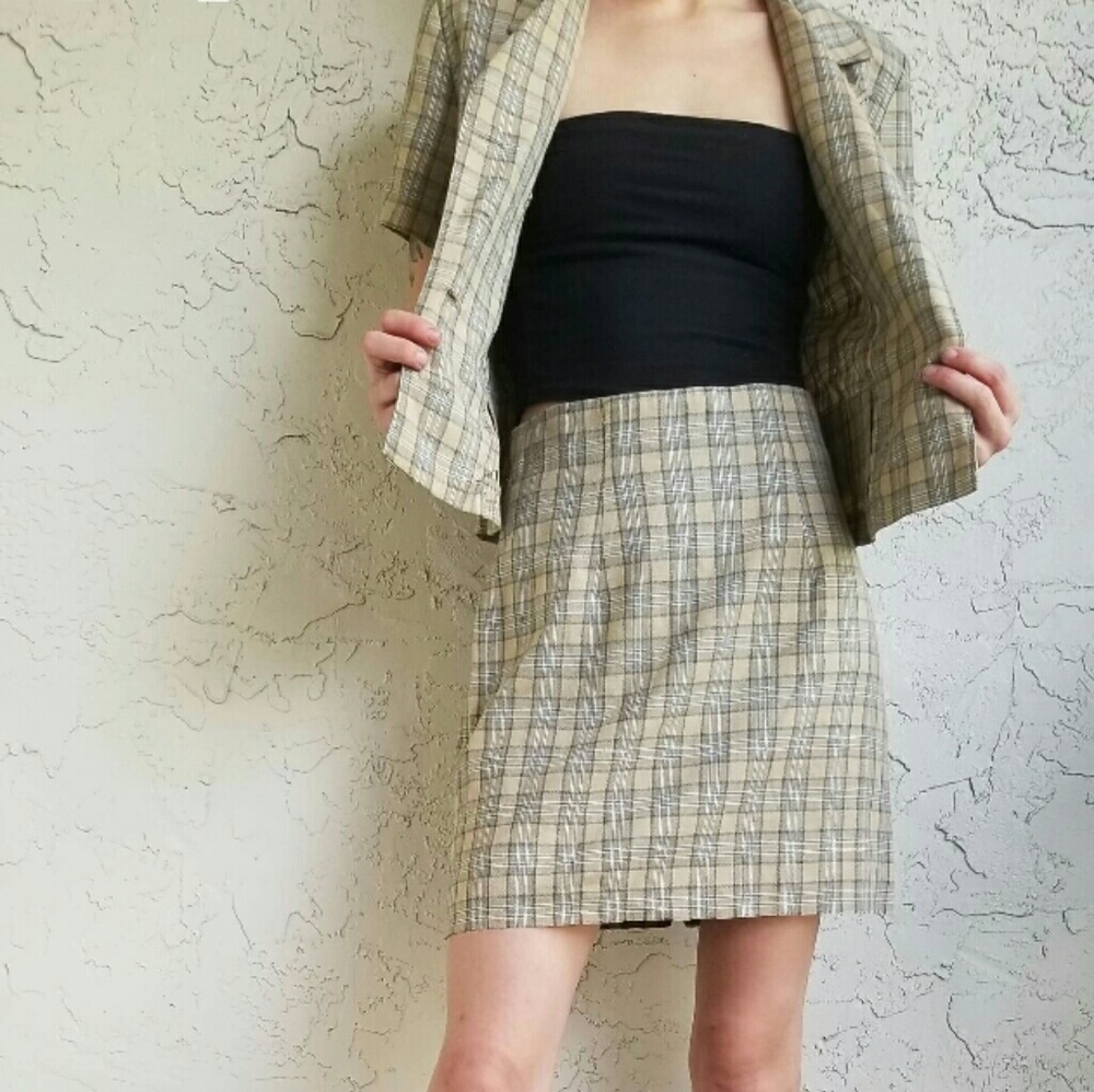 Vintage matching plaid set - Picture 2 of 7